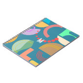 Abstracte geometrische vormen, kleurrijke multiove notitieboek (Linkerzijde)