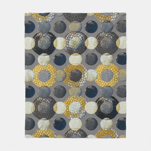 Abstracte geometrische vormen: kleurrijke Waterver Fleece Deken (Voorkant)