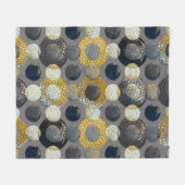 Abstracte geometrische vormen: kleurrijke Waterver Fleece Deken (Voorkant (Horizontaal))