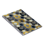 Abstracte geometrische vormen: kleurrijke Waterver Notitieboek (Rechterzijde)