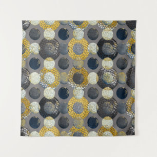 Abstracte geometrische vormen: kleurrijke Waterver Wandkleed
