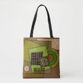 Abstracte geometrische vormen kunst tote bag (Voorkant)