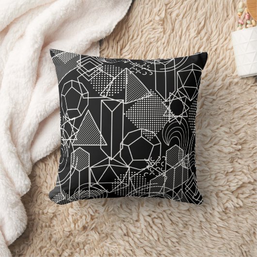 Abstracte geometrische vormen kussen (Deken)