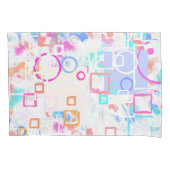 Abstracte geometrische vormen kussensloop (Voorkant-Links)