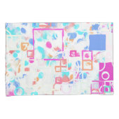 Abstracte geometrische vormen kussensloop (Voorkant-Rechts)