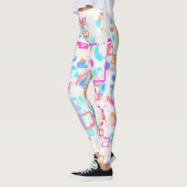 Abstracte geometrische vormen leggings (Links)