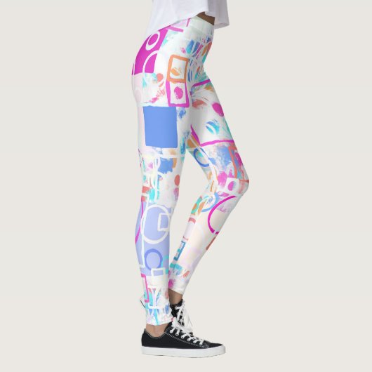 Abstracte geometrische vormen leggings (Rechts)