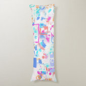 Abstracte geometrische vormen lichaamskussen (Voorkant Verticaal)