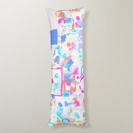 Abstracte geometrische vormen lichaamskussen (Achterkant (Verticaal))