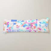 Abstracte geometrische vormen lichaamskussen (Voorkant)