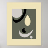 Abstracte geometrische vormen Modern Poster (Voorkant)