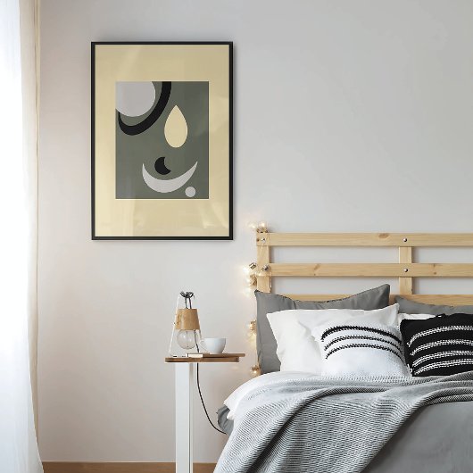 Abstracte geometrische vormen Modern Poster