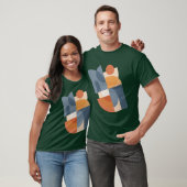 Abstracte geometrische vormen modern t-shirt (Unisex)