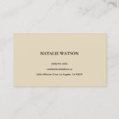 Abstracte geometrische vormen Moderne minimalistis Visitekaartje (Achterkant)