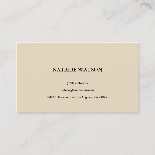 Abstracte geometrische vormen Moderne minimalistis Visitekaartje (Achterkant)