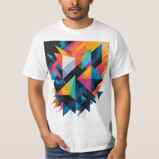 Abstracte geometrische vormen - moderne vormen met t-shirt