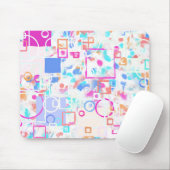 Abstracte geometrische vormen muismat (Met muis)