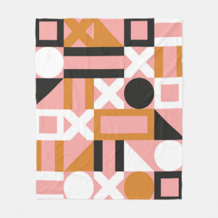 Abstracte geometrische vormen naadloos patroon fleece deken
