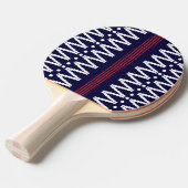 Abstracte geometrische vormen pingpongpeddel tafeltennisbatje (Voorkant Gekanteld)