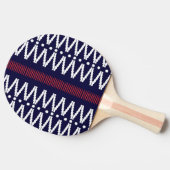 Abstracte geometrische vormen pingpongpeddel tafeltennisbatje (Zijkant)