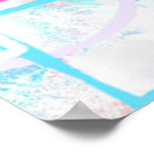 Abstracte geometrische vormen poster (Hoek)