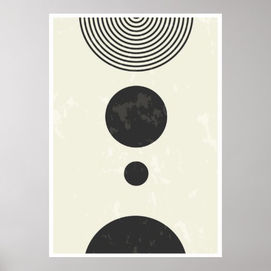 Abstracte geometrische vormen poster (Voorkant)