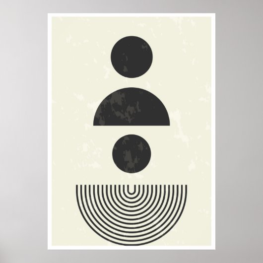Abstracte geometrische vormen poster (Voorkant)