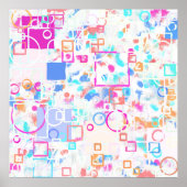 Abstracte geometrische vormen poster (Voorkant)