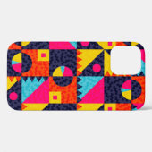 Abstracte geometrische vormen. Retrokleurige illus Case-Mate iPhone Case (Achterkant (horizontaal))