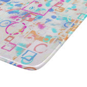 Abstracte geometrische vormen snijplank (Hoek)