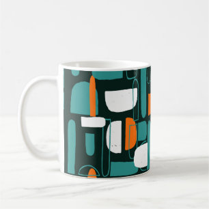 Abstracte geometrische vormen, stijl. koffiemok