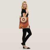 Abstracte geometrische vormen surrealistisch tote bag (Op model)