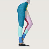 Abstracte Geometrische Vormen Textielpatroon | Leggings (Rechts)