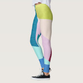 Abstracte Geometrische Vormen Textielpatroon | Leggings (Links)