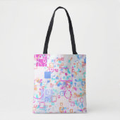 Abstracte geometrische vormen tote bag (Voorkant)