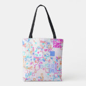 Abstracte geometrische vormen tote bag (Achterkant)