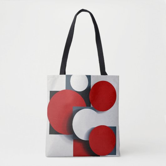 Abstracte geometrische vormen tote bag (Voorkant)