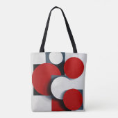 Abstracte geometrische vormen tote bag (Achterkant)