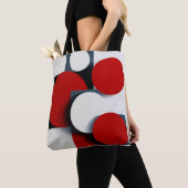 Abstracte geometrische vormen tote bag (Dichtbij)
