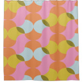 Abstracte geometrische vormen uit de middeleeuwse  douchegordijn (Voorkant)