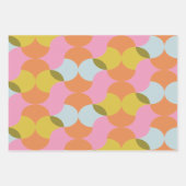 Abstracte geometrische vormen uit de middeleeuwse inpakpapier vel (Voorkant 3)