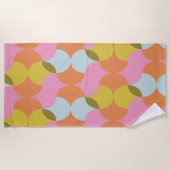 Abstracte geometrische vormen uit de middeleeuwse strandlaken (Voorkant)