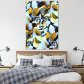 Abstracte geometrische vormen van Cubisme Canvas Afdruk (Insitu (Slaapkamer))