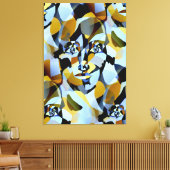 Abstracte geometrische vormen van Cubisme Canvas Afdruk (Insitu (Woonkamer))