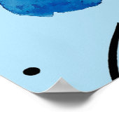 Abstracte geometrische vormen van de waterverf met poster (Hoek)