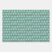 Abstracte geometrische vormen voor het spelen van inpakpapier vel (Voorkant)