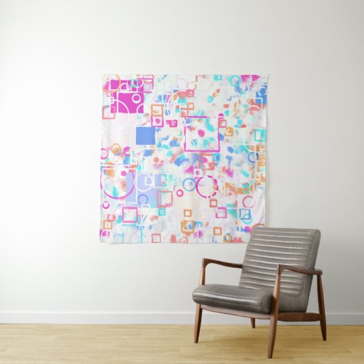 Abstracte geometrische vormen wandkleed (In situ)