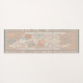 Abstracte geometrische vormen yogamat met rand (Achterkant (horizontaal))