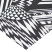 abstracte geometrische vormen zwarte witte patroon tafelkleed (Gekanteld)