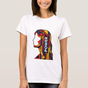 Abstracte Geometrische Vrouw   Dames T-shirts